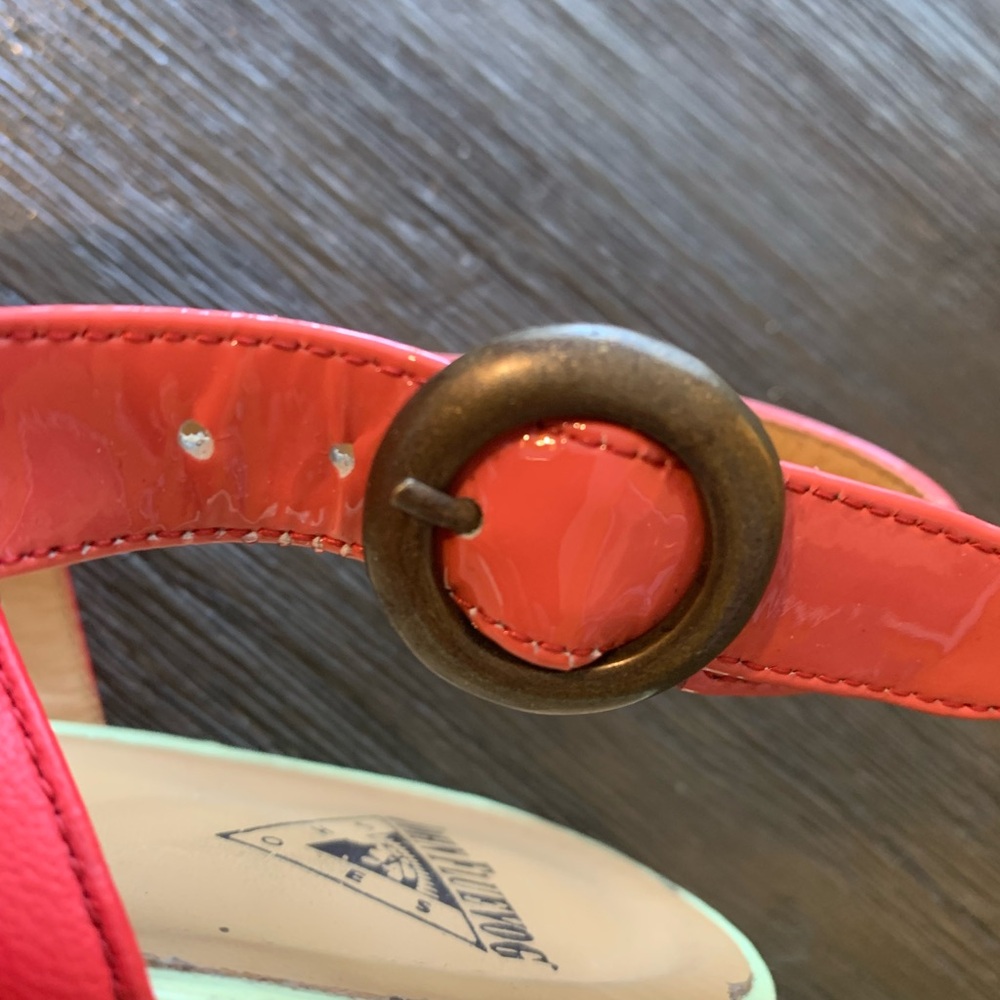 John Fluevog 10 Red Heels with Purple and Pink Details - Picture 9 of 12